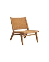 Bild von Nordal Club Lounge Chair mit Korbgeflecht – Natur