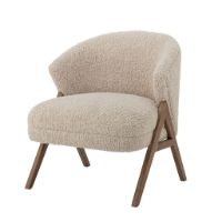 Bild von Bloomingville Camino Lounge Chair – Natur/Gummiholz