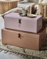 Bild von House Doctor Aufbewahrungsset aus Metall, 2 Stück – Beige/Rosa