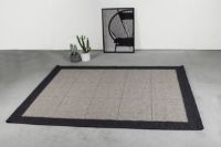 Bild von HC Carpets Casablanca Flachgewebter Teppich 133x195 cm - Dunkelgrau