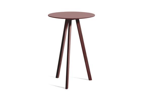 Bild von HAY CPH 20 2.0 Stehtisch Ø: 70 cm - Bordeaux lackierte Eiche/Bordeaux Linoleum