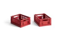 Bild von HAY Colour Crate Mini 8x13x17 cm Sæt á 2 stk - Red