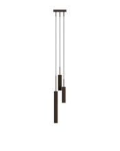 Bild von Audo Copenhagen Tubulaire Pendelleuchte Baldachin 3 H: 232,5 cm - Aluminium/Eloxiert Bronze