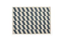 Bild von HAY Shift Kelim Teppich 140x200 - Blau