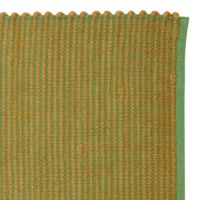 Bild von Hübsch Kawa Teppich gewebt 80x200 cm - Gelb/Grün