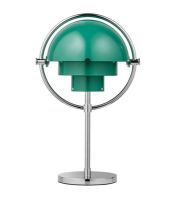 Bild von GUBI Multi-Lite Tragbare Lampe H: 30 cm - Chrom/Blaugrün