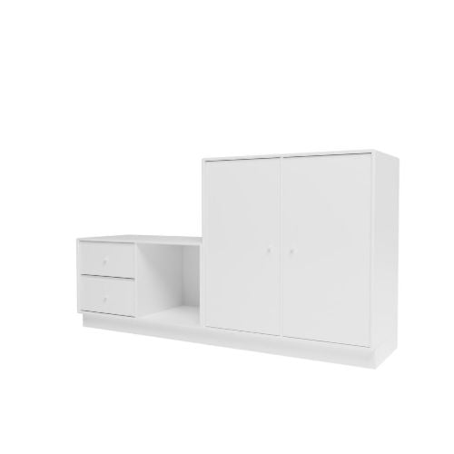 Montana QS Rest I Bænk 139,2x69,6x38 cm inkl. Sokkel 7 cm - New White