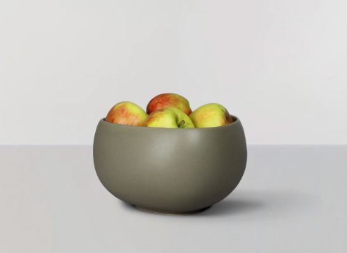 Ro Collection Signature Bowl Large Ø: 22 cm – Steingut/Hellgrün