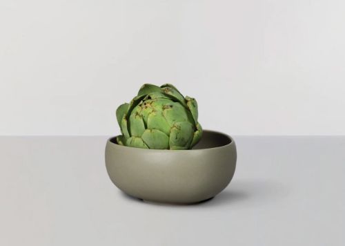 Ro Collection Signature Bowl Medium Ø: 18 cm – Steingut/Hellgrün