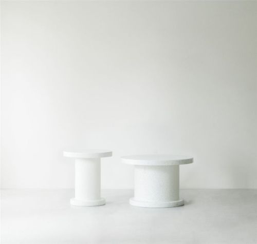 Normann Copenhagen Bit Beistelltisch 55x50 cm - Weiß/Weiß
