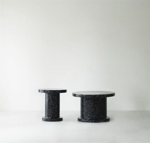 Normann Copenhagen Bit Beistelltisch 55x50 cm - Schwarz/Schwarz