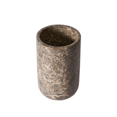 Muubs Weinkühler Dowa H: 22 cm – Grau/Brauner Marmor