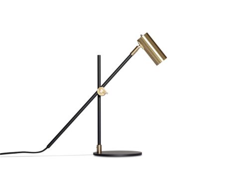 Rubn Lektor Skrivebordslampe H: 54,5 cm - Mat Sort Messing