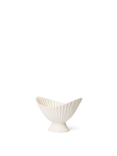 Ferm Living Fountain Bowl Klein H: 13 cm - Cremeweiß
