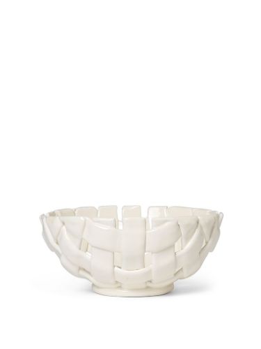 Ferm Living Plait Bowl Ø: 24 cm - Off-White