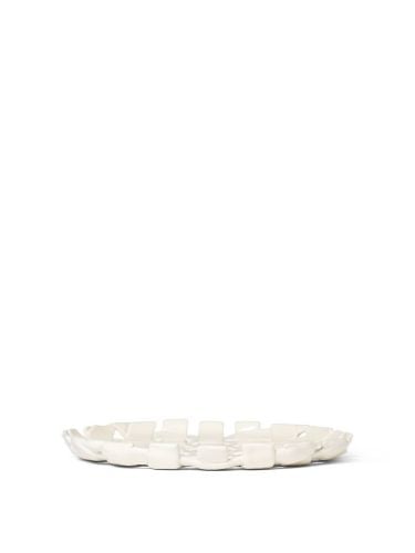 Ferm Living Plait Platter Ø: 30 cm - Off-White 
