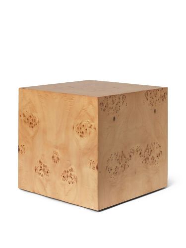 Ferm Living Burl Cube Side Table H: 40 cm - Natural 