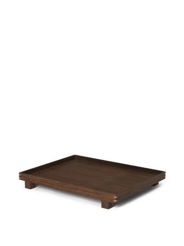Ferm Living Bon Wooden Tray - Large - Smoked Oak