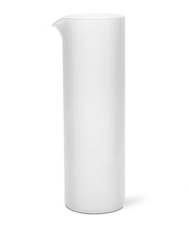 Ferm Living Ripple Water Jug H: 25,5 cm - Frosted