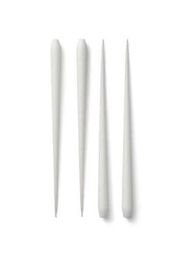 STOFF Nagel Taper Candles by Ester&Erik box 4 pcs H: 36 cm - White