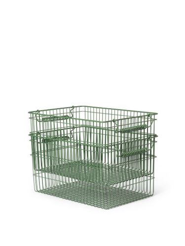 Ferm Living Cala Stapelbare Körbe 2 Stk. - Verdant Green