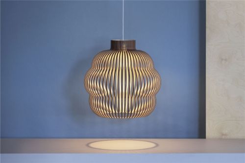 Secto Design Kumulo Pendelleuchte Ø: 55 cm – Walnuss