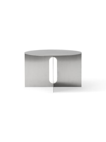 Audo Copenhagen Androgyne Side Table Ø: 63 cm - Brushed Steel