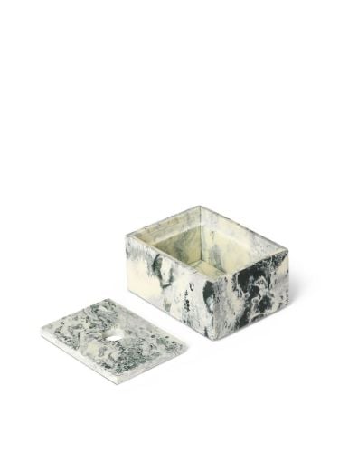 Ferm Living Mist Box - 7,5x10 cm - Smaragd-Off-Weiß 
