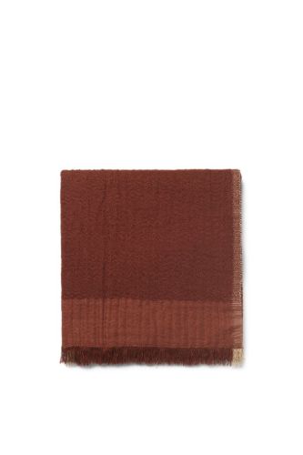 Ferm Living Weaver Plaid 120x170 cm - Rotbraun