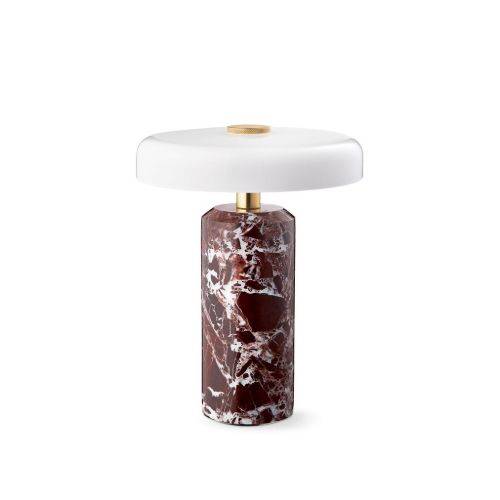 Design By Us Trip Tragbare Lampe H: 21 cm - Burgunderroter Marmor