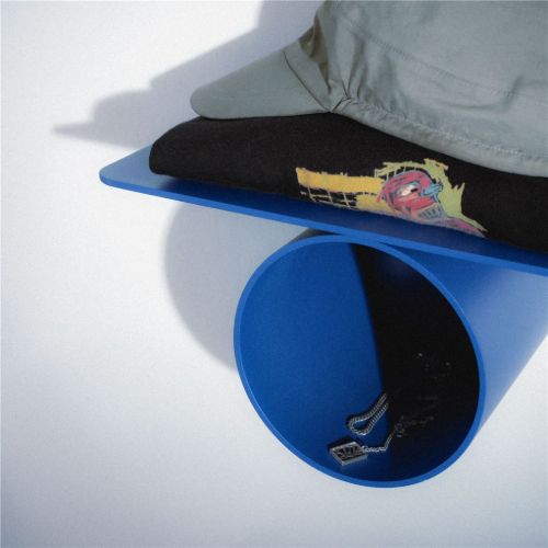 gezeichnetes Pipeline Solo Regal B: 37 cm - Blau