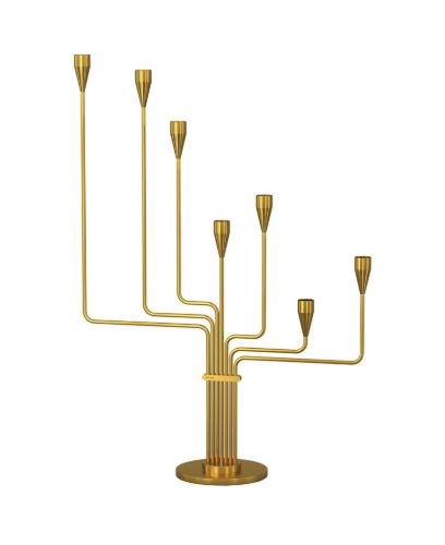Piet Hein Karlsvognen Lysestage H: 63 cm - Messing