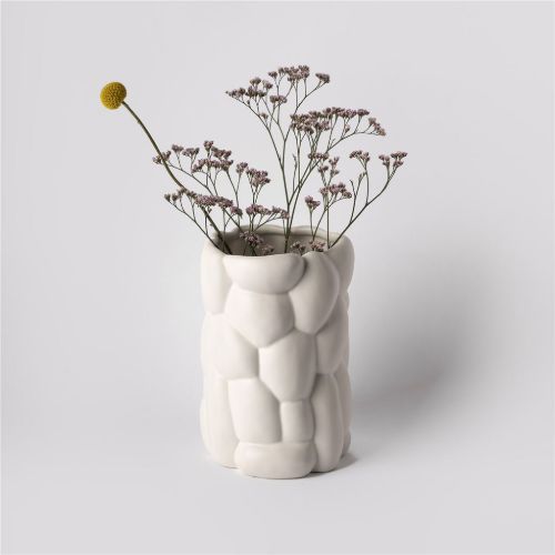 raw Cloud Große Vase H: 22 cm – Vaporous Grey