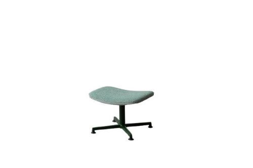raawii Arba Ottoman H: 35 cm -Dark green base / green fabric