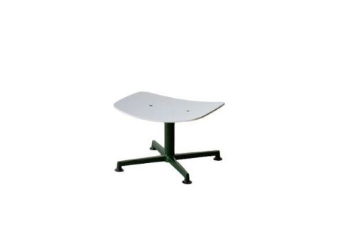 raawii Arba Ottoman H: 35 cm -Dark green base / light grey shell