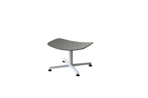 raawii Arba Ottoman H: 35 cm -Light grey base / anthracite shell