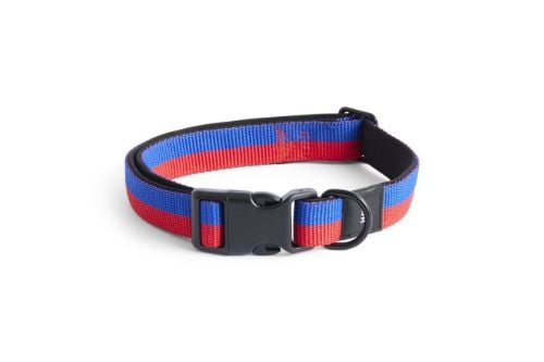 HAY Dog Collar Flat M/L L: 45 cm - Red/Blue