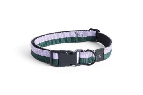 HAY Dog Collar Flat M/L L: 45 cm - Lavender/Green