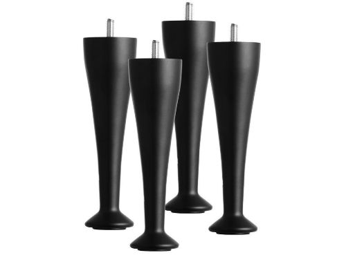 TEMPUR Sengeben 12 cm 4 stk. - Sort Metal
