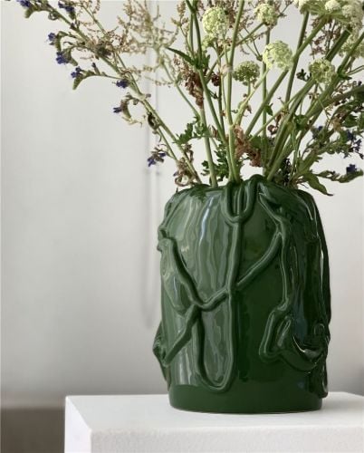 raawii Michael Kvium Jam Vase H: 24 cm – Moonlit Ocean