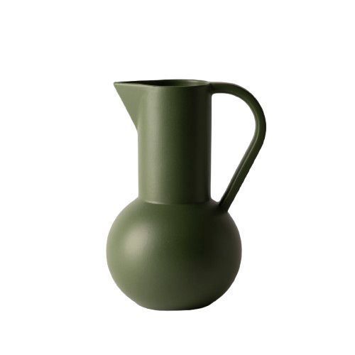 raawii Strøm Large Kande H: 28 cm - Deep Green