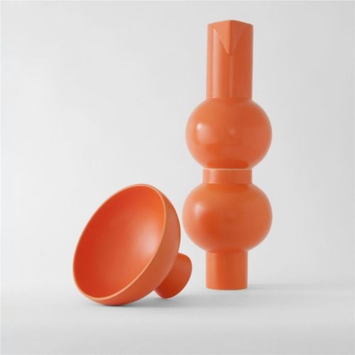 raawii Power XL Vase H: 33 cm – Leuchtendes Orange