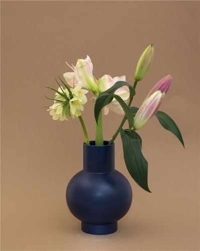 Strøm XL Vase H: 33 cm - Blau