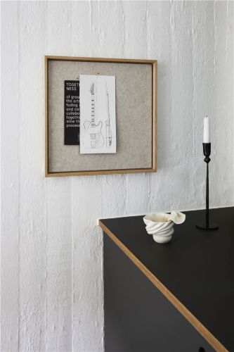 Hemverk RECY Pinnwand 40x40 cm - Beige