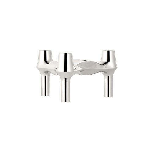 STOFF Nagel BMF Candle Holder H: 7,5 cm - Chrome