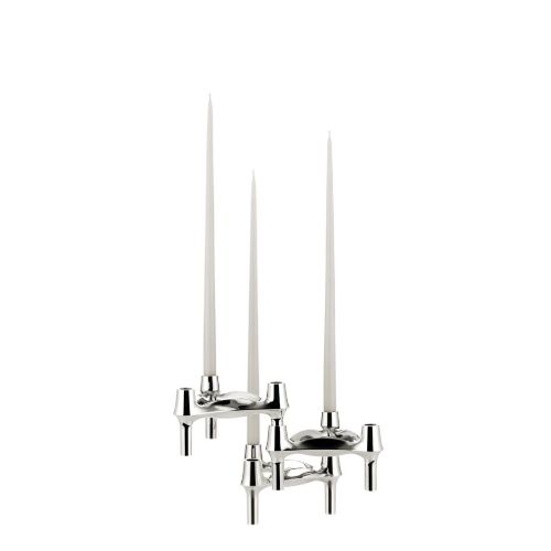 STOFF Nagel BMF Kerzenhalter H: 7,5 cm - Chrom