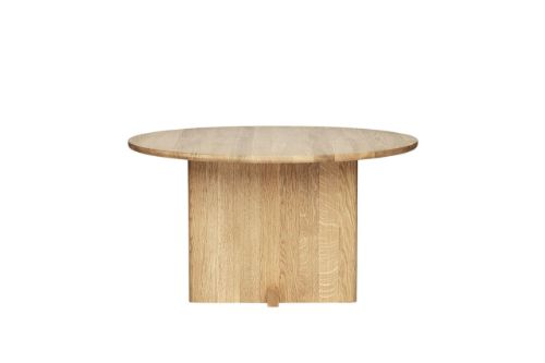Fogia Koku Couchtisch Rund Hoch Ø: 80 cm - Eiche