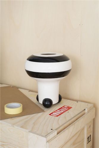 raawii Pilzvase H: 31 cm - Schwarz