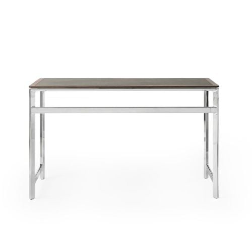 Vipp 430 Studio Desk 60x125 cm - Aluminium/Bosco Leather