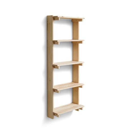 Form & Refine Beam Væg Hylde m. 5 Hylder B: 60 cm  - Fyrretræ 